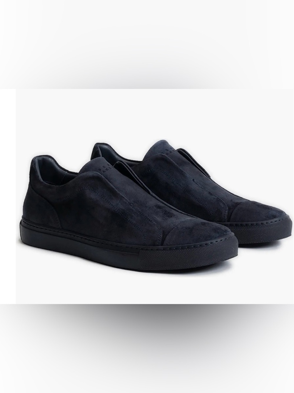 Robert Barakett Men's Slip-On Suede Loafers in Black